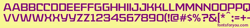AmericanCaptainPatrius02Fre-fontti – violetit fontit keltaisella taustalla