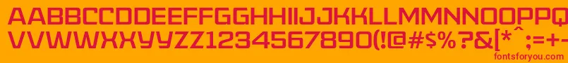 AmericanCaptainPatrius02Fre Font – Red Fonts on Orange Background