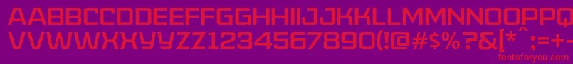 Шрифт AmericanCaptainPatrius02Fre – красные шрифты на фиолетовом фоне