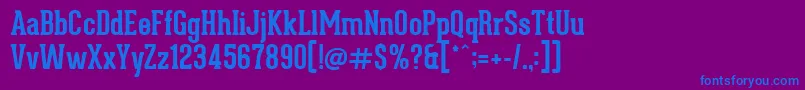 More about GearedSlabBold Font GearedSlabBold Font – Blue Fonts on Purple Background