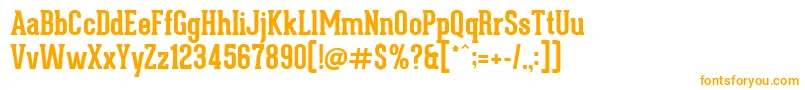 GearedSlabBold-fontti – oranssit fontit