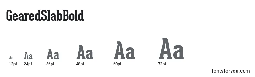 GearedSlabBold Font Sizes