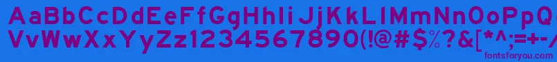 Traffic6 Font – Purple Fonts on Blue Background