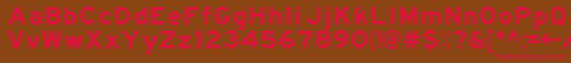 Traffic6 Font – Red Fonts on Brown Background
