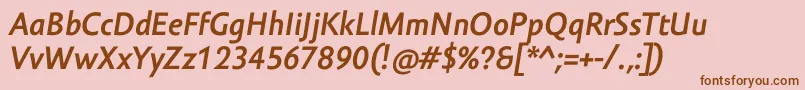 Más sobre la fuente AmorSansProBoldItalic fuente AmorSansProBoldItalic – Fuentes Marrones Sobre Fondo Rosa