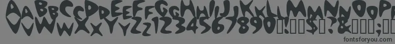 Nuwave Font – Black Fonts on Gray Background