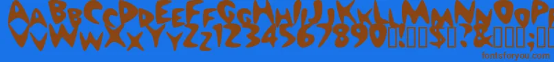 More about Nuwave Font Nuwave Font – Brown Fonts on Blue Background