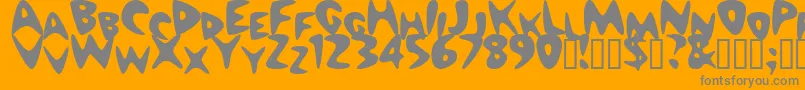 Weitere Informationen zur Nuwave-Schriftart Nuwave-Schriftart – Graue Schriften auf orangefarbenem Hintergrund