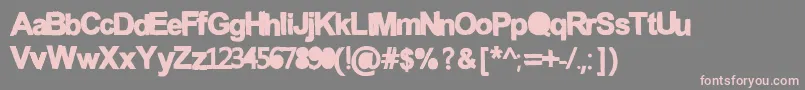 More about Anconventional Font Anconventional Font – Pink Fonts on Gray Background