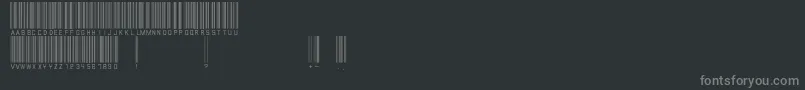 More about Barcodefont Font Barcodefont Font – Gray Fonts on Black Background