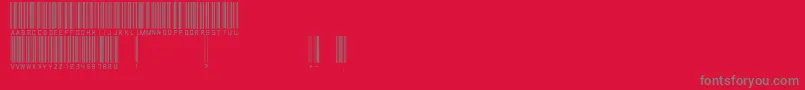 Шрифт Barcodefont – серые шрифты на красном фоне