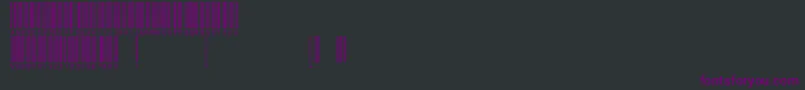 Barcodefont Font – Purple Fonts on Black Background