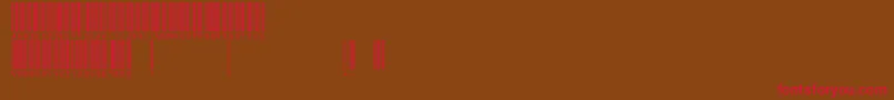 Barcodefont Font – Red Fonts on Brown Background