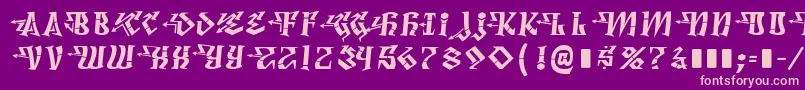 DegrassiFront Font – Pink Fonts on Purple Background