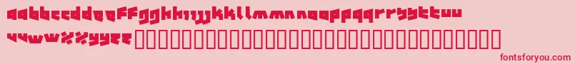 12.19Fenotype Font – Red Fonts on Pink Background