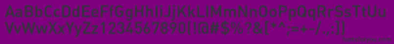 Fonte Plumbmediumc – fontes pretas em um fundo violeta