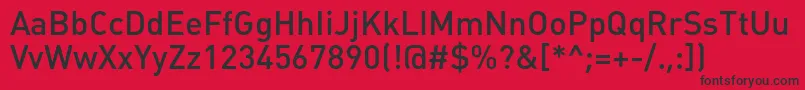 Plumbmediumc Font – Black Fonts on Red Background