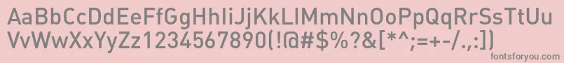 Plumbmediumc Font – Gray Fonts on Pink Background