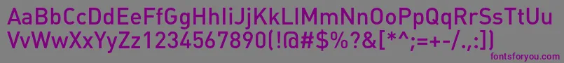 Шрифт Plumbmediumc – фиолетовые шрифты на сером фоне