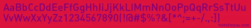 Plumbmediumc Font – Purple Fonts on Red Background