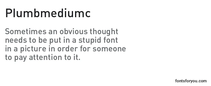 Обзор шрифта Plumbmediumc