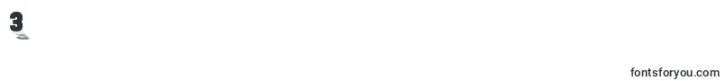 Sundowndisplaycaps Font – Fonts for Digit 3