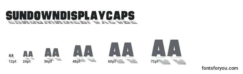 Sundowndisplaycaps Font Sizes