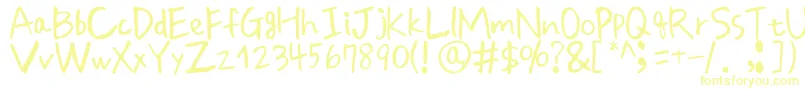Peacefulday Font – Yellow Fonts