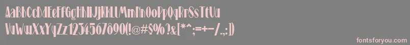 Stage Font – Pink Fonts on Gray Background
