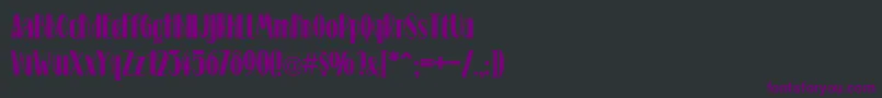 Шрифт Stage – фиолетовые шрифты на чёрном фоне
