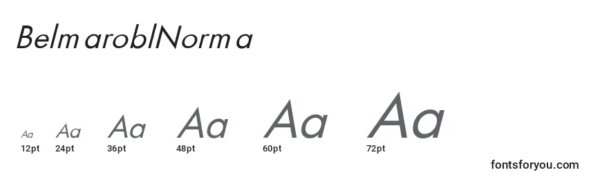 Размеры шрифта BelmaroblNorma