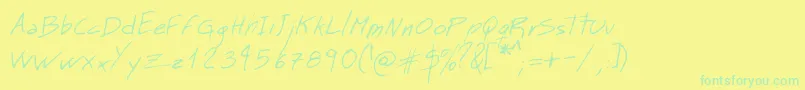 Подробнее о шрифте MtMattoScriptNormal Шрифт MtMattoScriptNormal – зелёные шрифты на жёлтом фоне