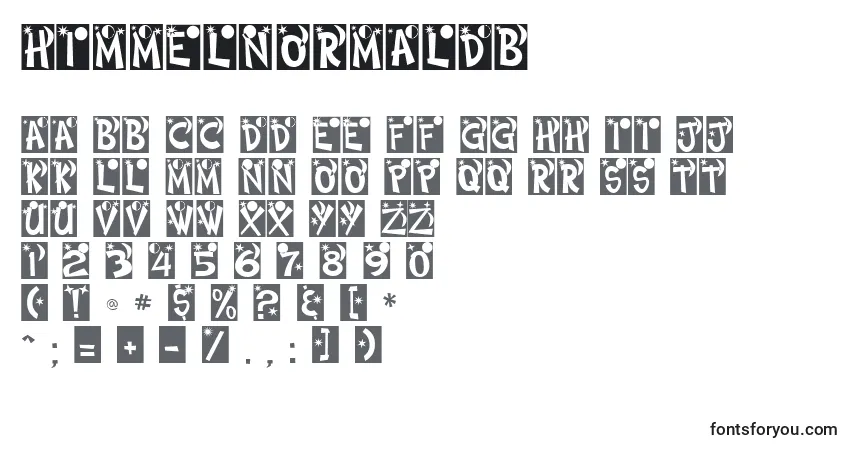 Fuente HimmelNormalDb - alfabeto, números, caracteres especiales