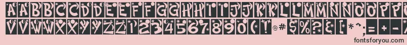 HimmelNormalDb Font – Black Fonts on Pink Background