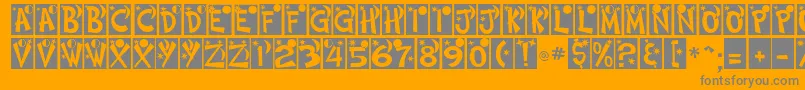 HimmelNormalDb Font – Gray Fonts on Orange Background