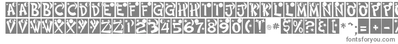 HimmelNormalDb-fontti – harmaat kirjasimet valkoisella taustalla