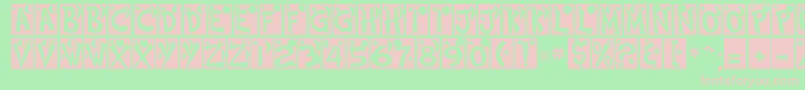 HimmelNormalDb Font – Pink Fonts on Green Background