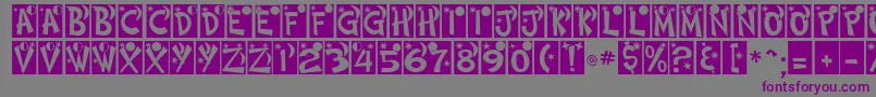 HimmelNormalDb-Schriftart – Violette Schriften auf grauem Hintergrund