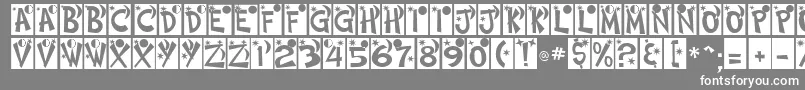 フォントHimmelNormalDb – 灰色の背景に白い文字