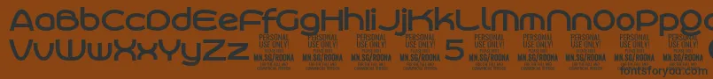 More about RoonasansboPersonalUse Font RoonasansboPersonalUse Font – Black Fonts on Brown Background