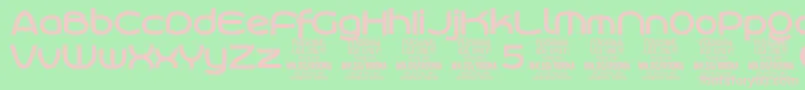 RoonasansboPersonalUse Font – Pink Fonts on Green Background