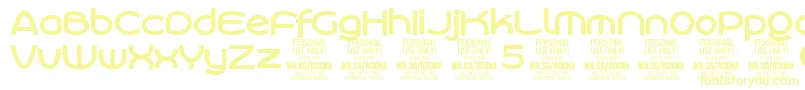 RoonasansboPersonalUse Font – Yellow Fonts