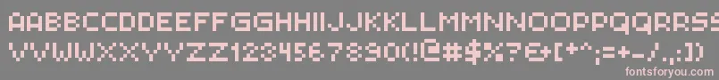 Pxlplz Font – Pink Fonts on Gray Background