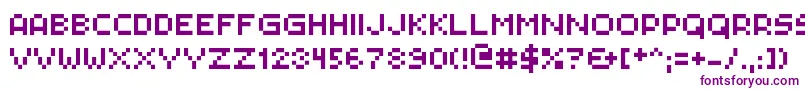 Pxlplz Font – Purple Fonts on White Background