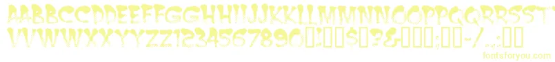 Burnt Font – Yellow Fonts