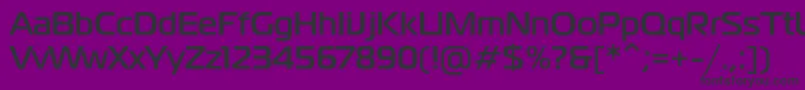 フォントMagistralcBold – 紫の背景に黒い文字