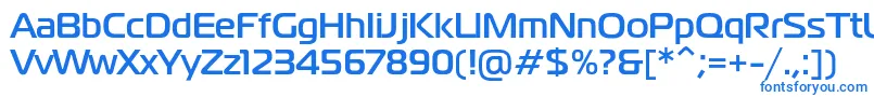 Шрифт MagistralcBold – синие шрифты на белом фоне