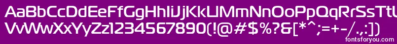 MagistralcBold Font – White Fonts on Purple Background