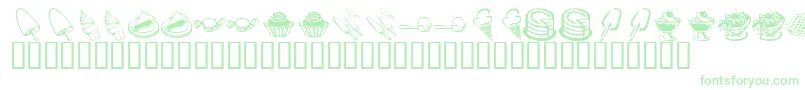 More about KrSweetTooth Font KrSweetTooth Font – Green Fonts on White Background