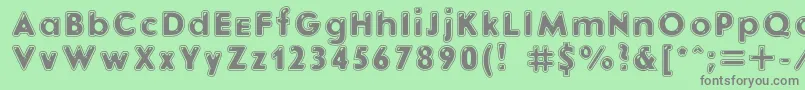 Ebonitc Font – Gray Fonts on Green Background